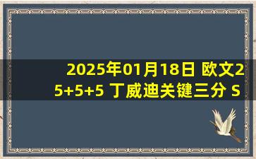 2025年01月18日 欧文25+5+5 丁威迪关键三分 SGA缺阵 独行侠终结雷霆4连胜